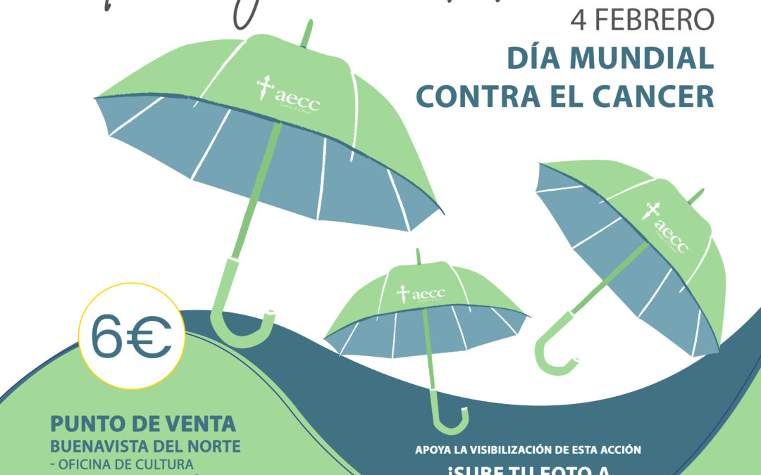 El Ayuntamiento de Buenavista del Norte colabora en la venta de paraguas solidarios con la Asociación Española contra el Cáncer.