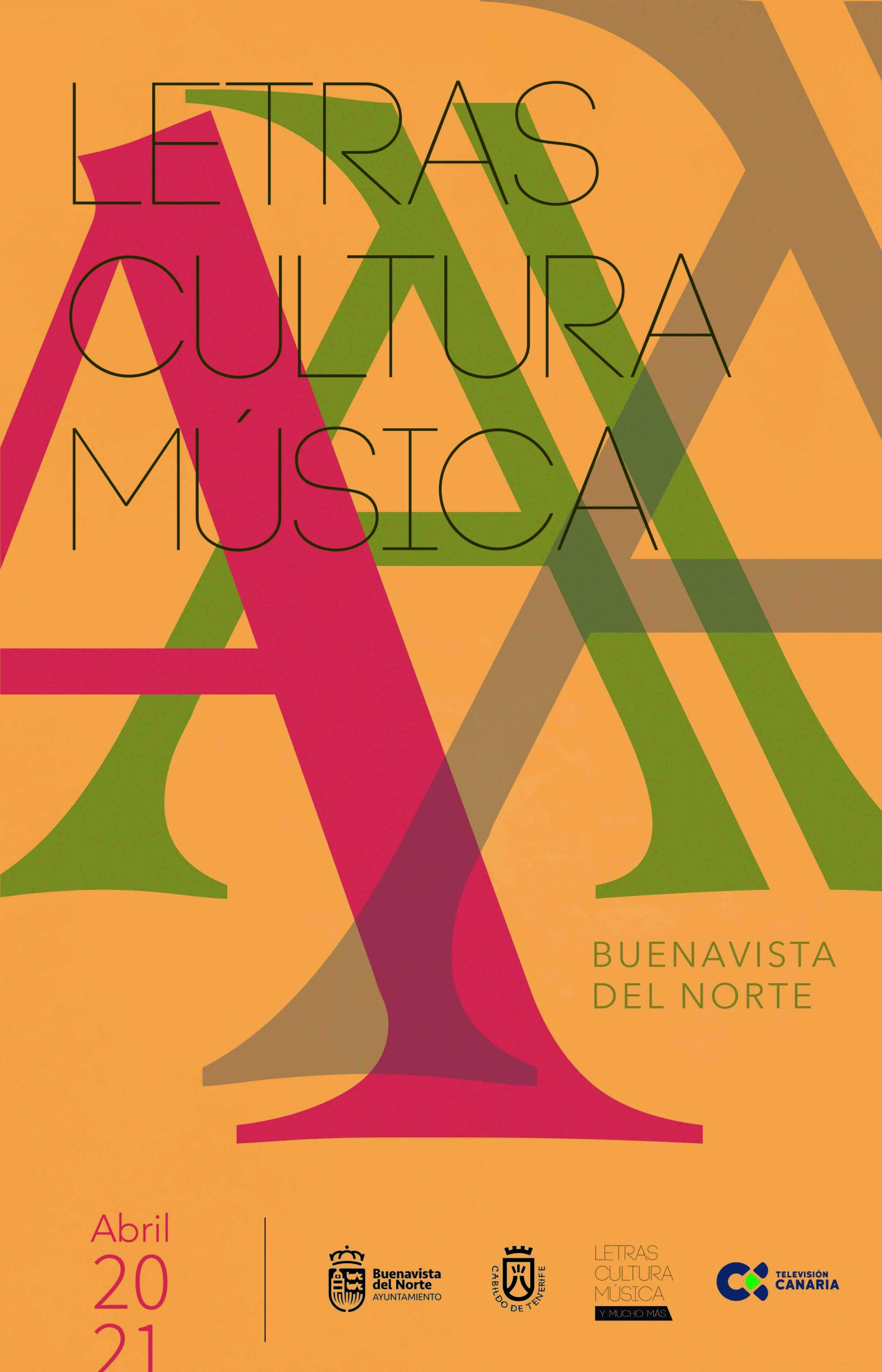Cartel Abril Cultural, letras, cultura y música